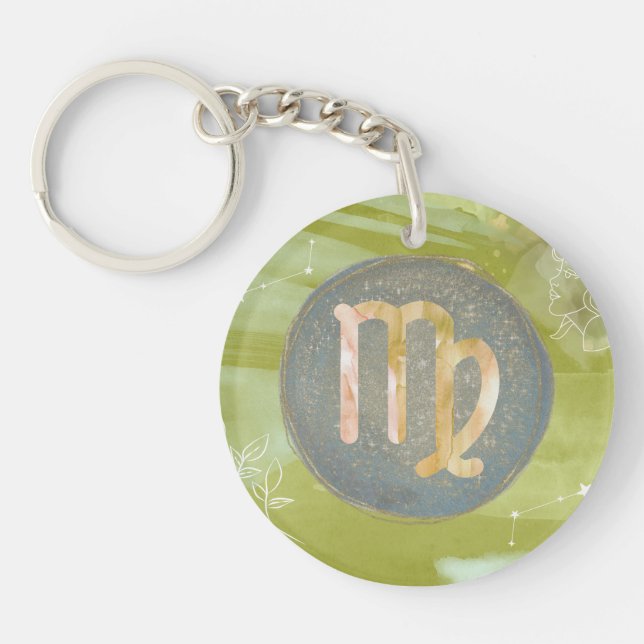 Porte-clefs Virgo Astrologie Zodiac Porte - clé -Simplicité sa (Devant)