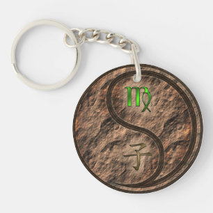 Porte-clefs Virgo & Earth Rat