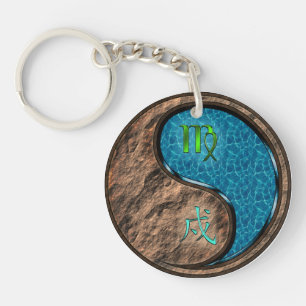 Porte-clefs Virgo & Water Dog