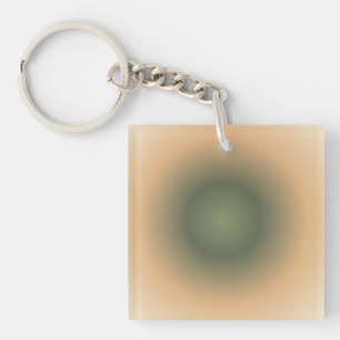Porte-clefs Virgo Zodiac, Vert Brown Aura dégradé