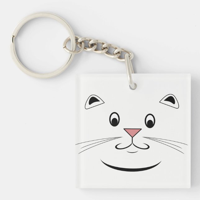 Porte-clefs Visage de chat Kitty (Devant)
