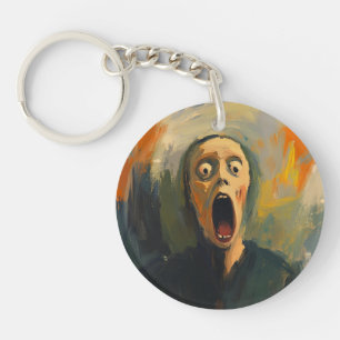 Porte-clefs Visage de cri