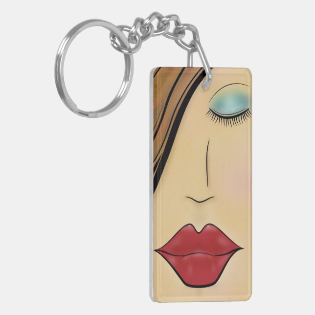 Porte-clefs Visage de femme (Devant gauche)