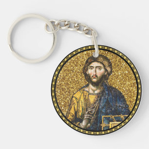 Porte-clefs Visage de Jésus Christ Orthodoxe Haga Sophia Icône