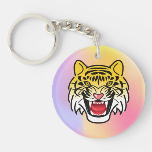 Porte-clefs Visage de Tigre Souriant Art-21876