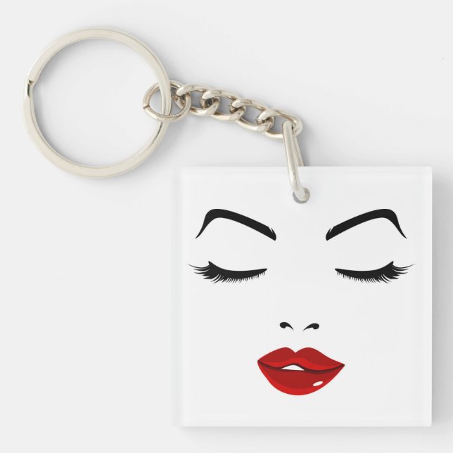 Porte-clefs Visage élégant (Devant)