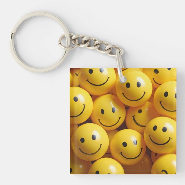 Porte-clefs visage souriant (Devant)