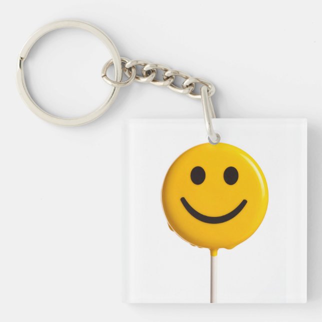 Porte-clefs visage souriant (Devant)