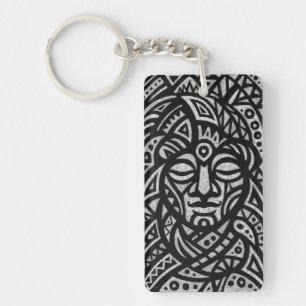 Porte-clefs Visage tribal