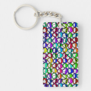Porte-clefs Visages souriants cool