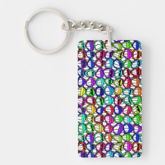 Porte-clefs Visages souriants cool (Devant)