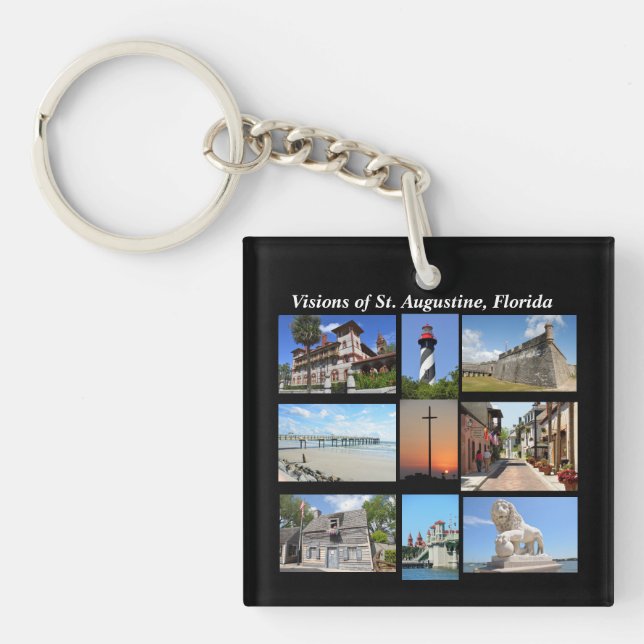 Porte-clefs Visions de l'historique Saint Augustin. Floride (Devant)