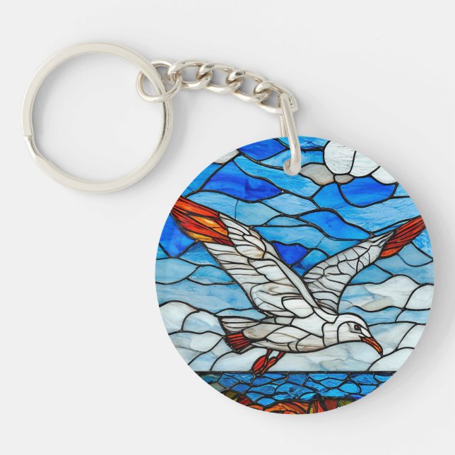 Porte-clefs Vitre de mouette (Devant)