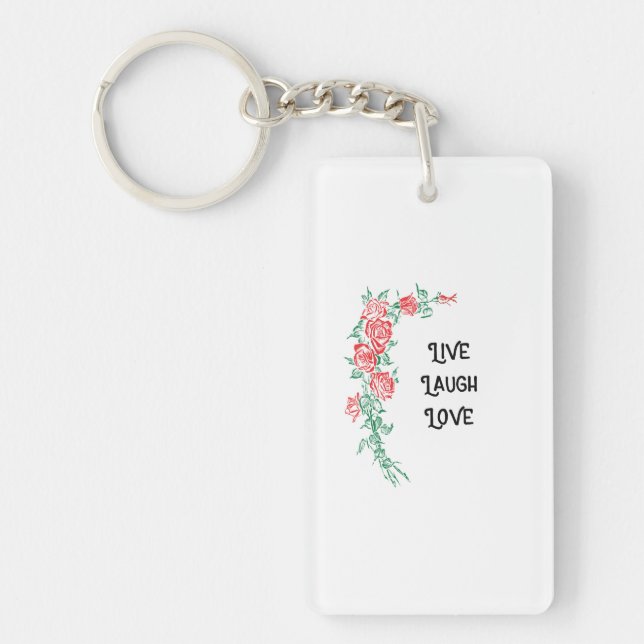 Porte-clefs Vivent le porte - clé d'amour de rire (Devant)