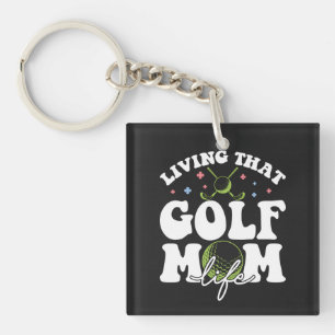 Porte-clefs Vivre Ce Golf Maman Vie, Sport Golf Aimer Maman