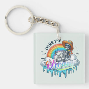 Porte-clefs Vivre le rêve - Squelette