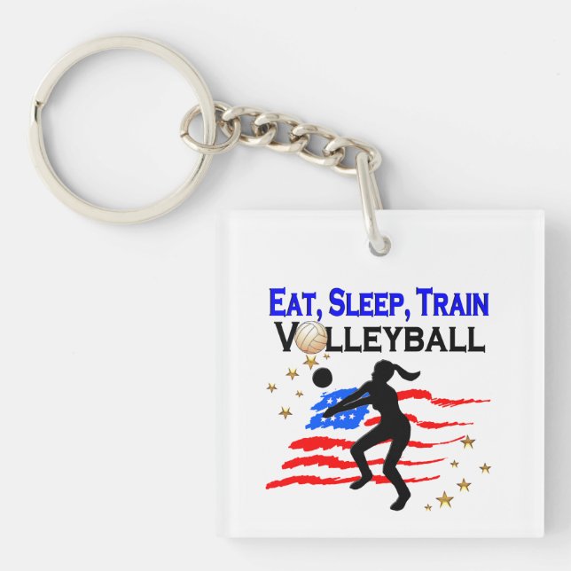 PORTE-CLEFS VIVRE MA CONCEPTION DE RÊVE DE VOLLEYBALL (Devant)
