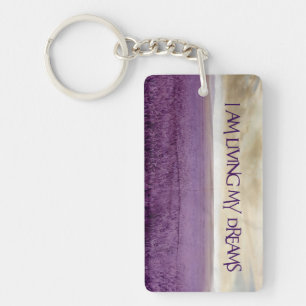 Porte-clefs "Vivre mes rêves" Motivation Affirmation