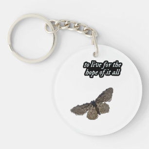 Porte-clefs Vivre pour l'espoir de tout Poursuivre l'espoir