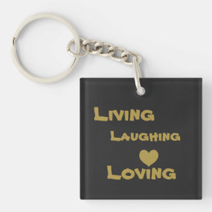 Porte-clefs Vivre, rire, aimer