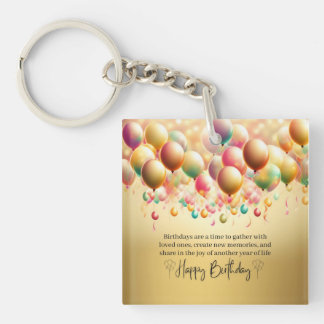 Porte-clefs Vœux d'anniversaire lumineux