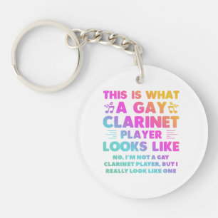 Porte-clefs Voici À Quoi Ressemble Un Joueur Gay Clarinet LGBT