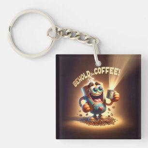 Porte-clefs Voici... du café !