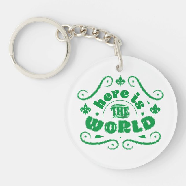 Porte-clefs Voici le monde (Devant)
