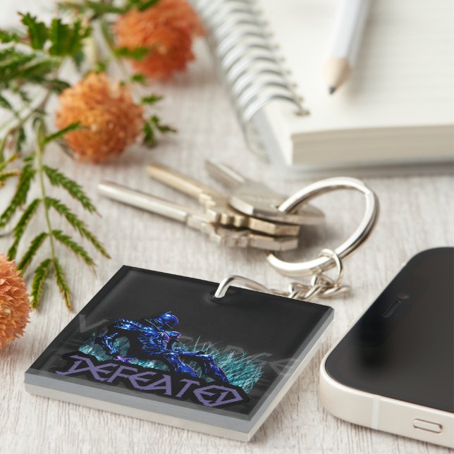 Porte-clefs VoidForge "Vaincu" Dark Fantasy Chevalier Déchu  (Devant Droit)