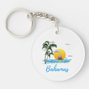Porte-clefs Voile en vacances aux Bahamas