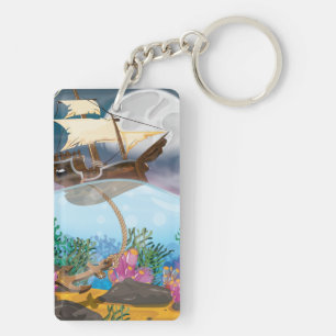 Porte-clefs Voilier qui jette l'ancre