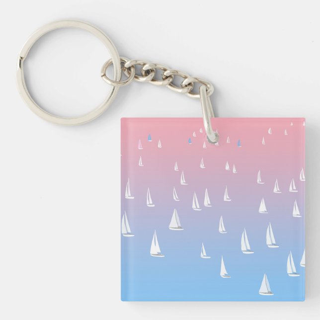 Porte-clefs Voiliers de course en haute mer (Devant)