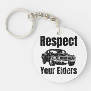Porte-clefs Voiture amusante - Respect Vintage Vos Aînés Class