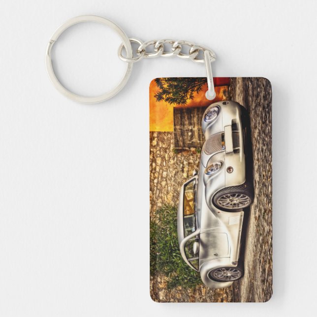 Porte-clefs Voiture classique Silver Sports (Devant)
