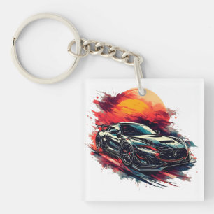 Porte-clefs Voiture de sport de course