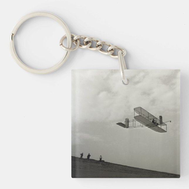 Porte-clefs Vol à voile Test Aviation Frères Wright (Devant)