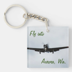 Porte-clefs Vol vers Aurora, Washington