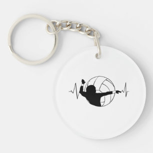 Porte-clefs Volley-ball - Volleyball Lecteur Heartbeat