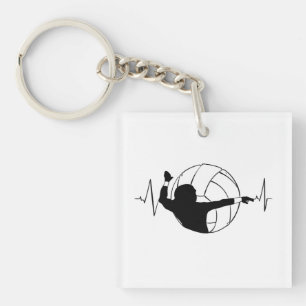 Porte-clefs Volleyball - Battement de coeur de joueur de volle