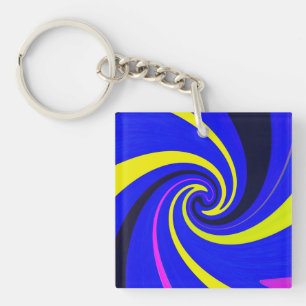 Porte-clefs Vortex bleu
