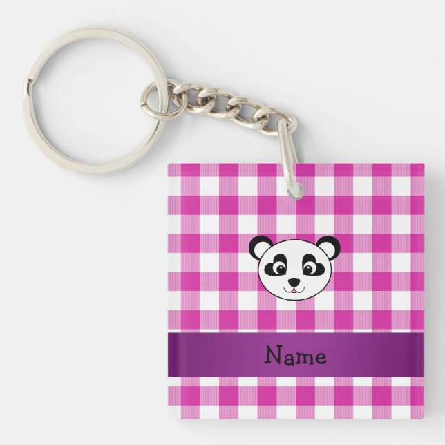 Porte-clefs Vos contrôleurs nommés de guingan de rose de tête (Devant)