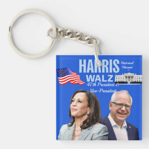 Porte-clefs Vote-Kamala-Harris et Tim-Walz-2024_