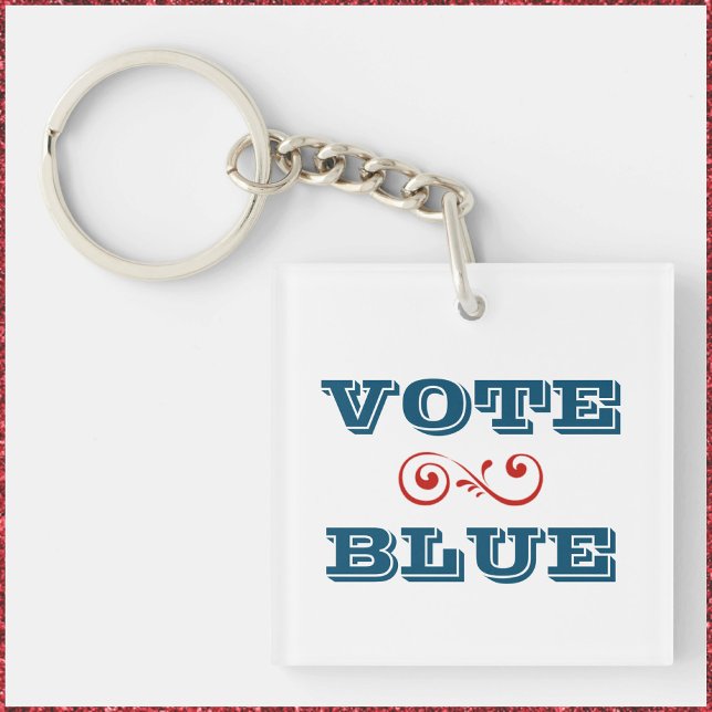 PORTE-CLEFS VOTER LE PORTE - CLÉ BLUE (Créateur téléchargé)
