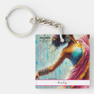 Porte-clefs Votre logo d'entreprise & Fabriqué à la main par v