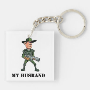 Porte-clefs Votre mari contre. Mon mari