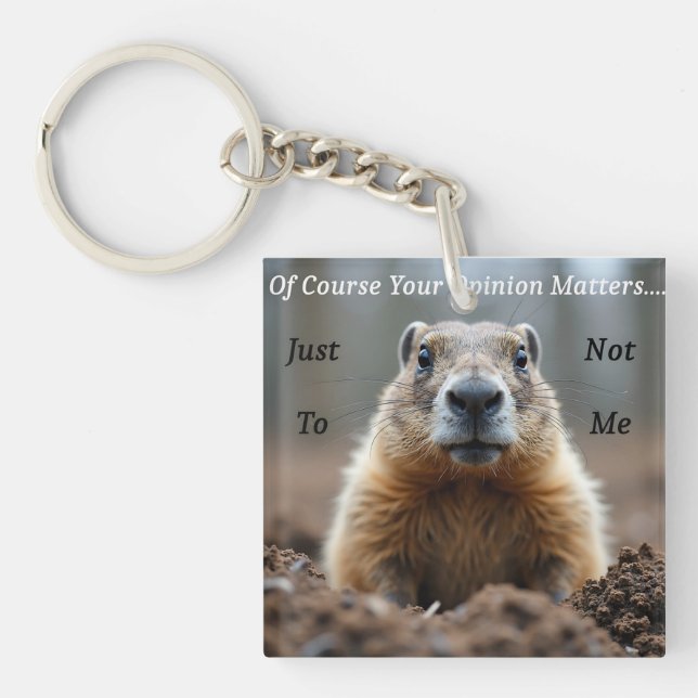 Porte-clefs Votre opinion compte sarcastique (Devant)