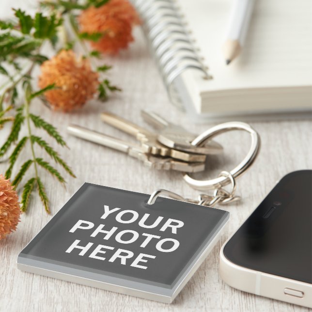 Porte-clefs Votre photo ici (Devant Droit)