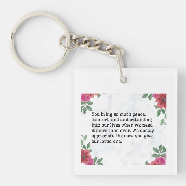 Porte-clefs Vous Apportez Tant de Paix (Devant)