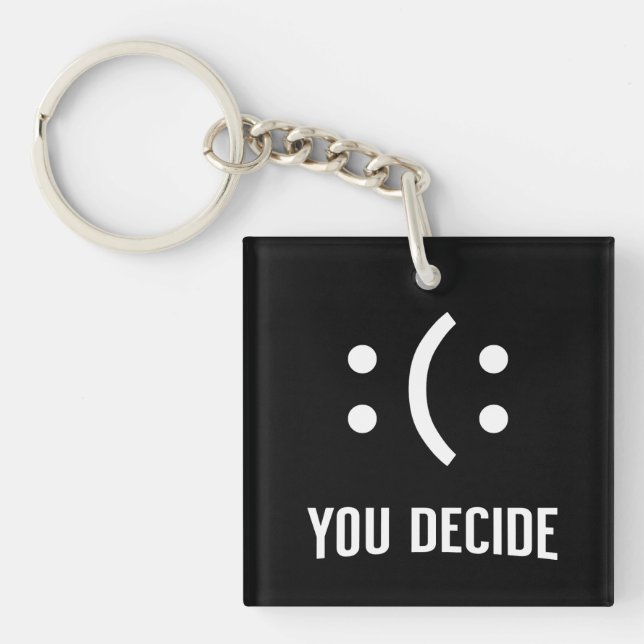 Porte-clefs Vous décidez Emoji Mood Design (Devant)