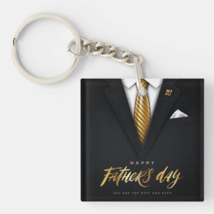 Porte-clefs Vous êtes le meilleur papa jamais Black Gold Fête 
